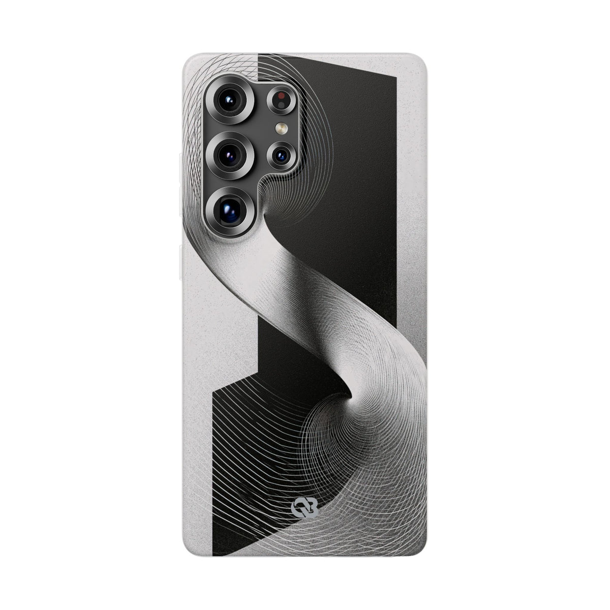 Grey Lite Phone Case for Samsung - Obsidian Moiré Wave