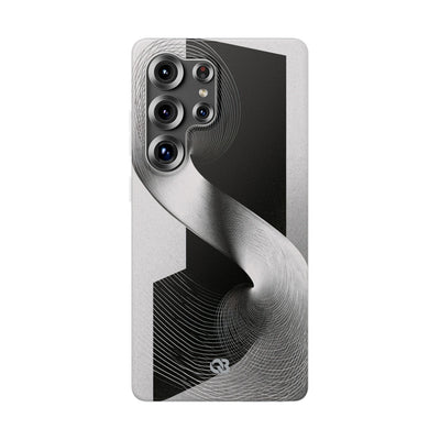 Grey Lite Phone Case for Samsung - Obsidian Moiré Wave