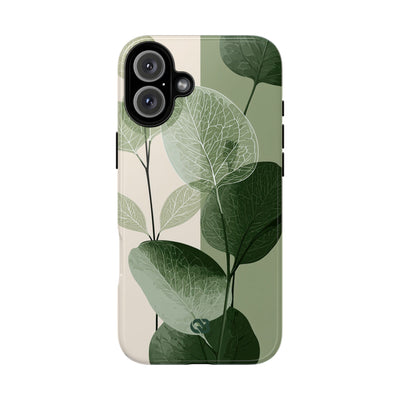 Layered Eucalyptus Study · Tough Phone Case for iPhone · Green