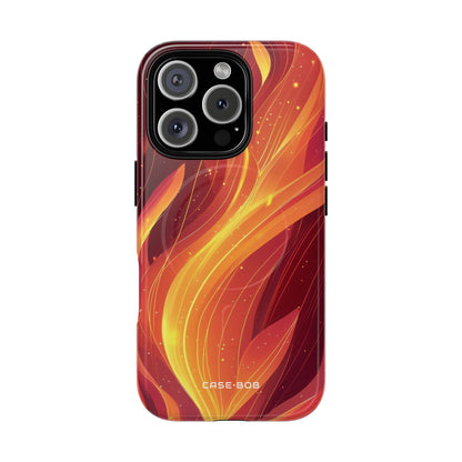 Flaming Flow iPhone 16 Pro Case - Tough+ - CASE•BOB
