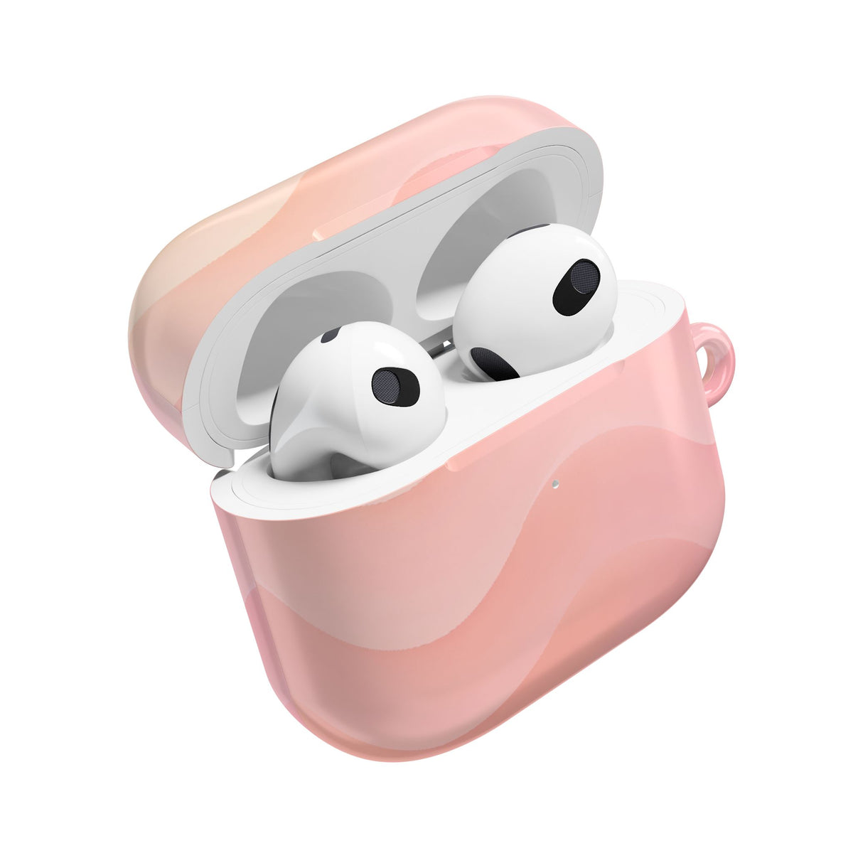 Blush Horizon Waves · Hard Case for AirPods & AirPods Pro · Pink