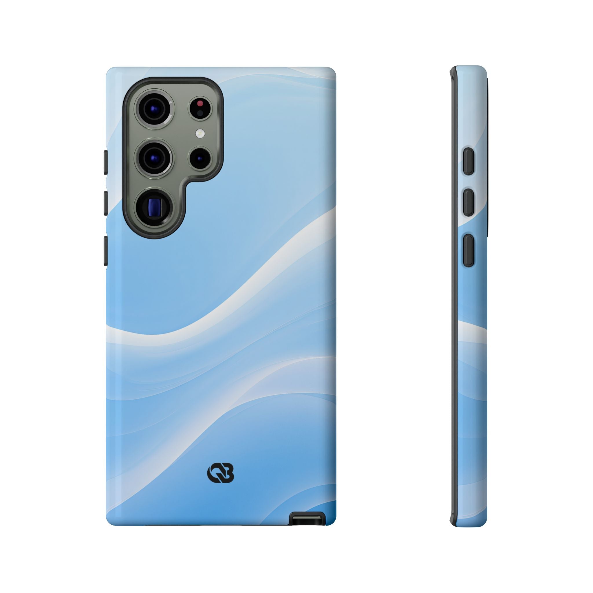 Blue Tough Phone Case for Samsung - Glacial Blue Silk