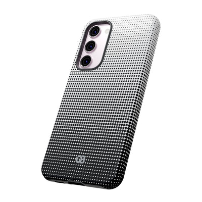 Black Tough Phone Case for Samsung - Obsidian Halftone Flux