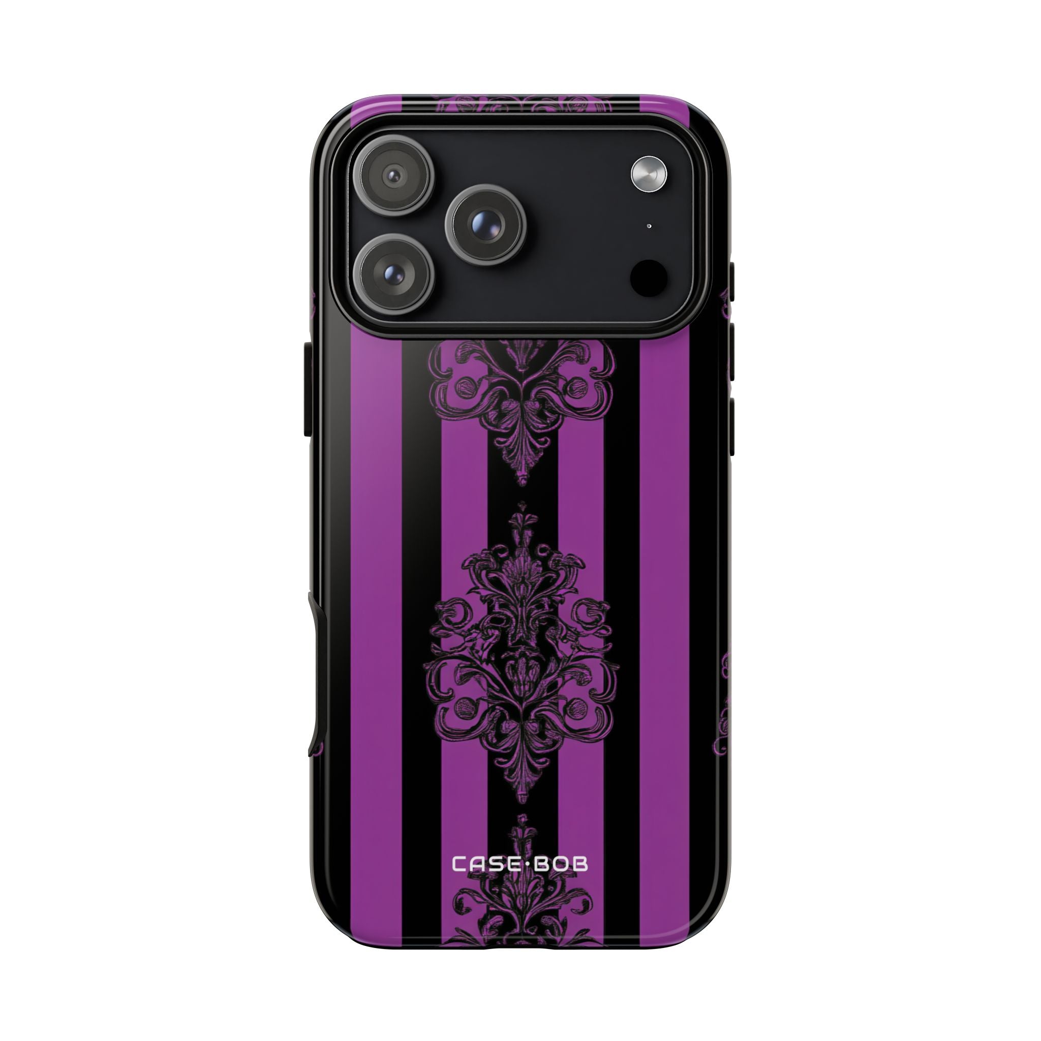 Damask Elegance Purple iPhone 17 Pro Max Case - Tough - CASE•BOB