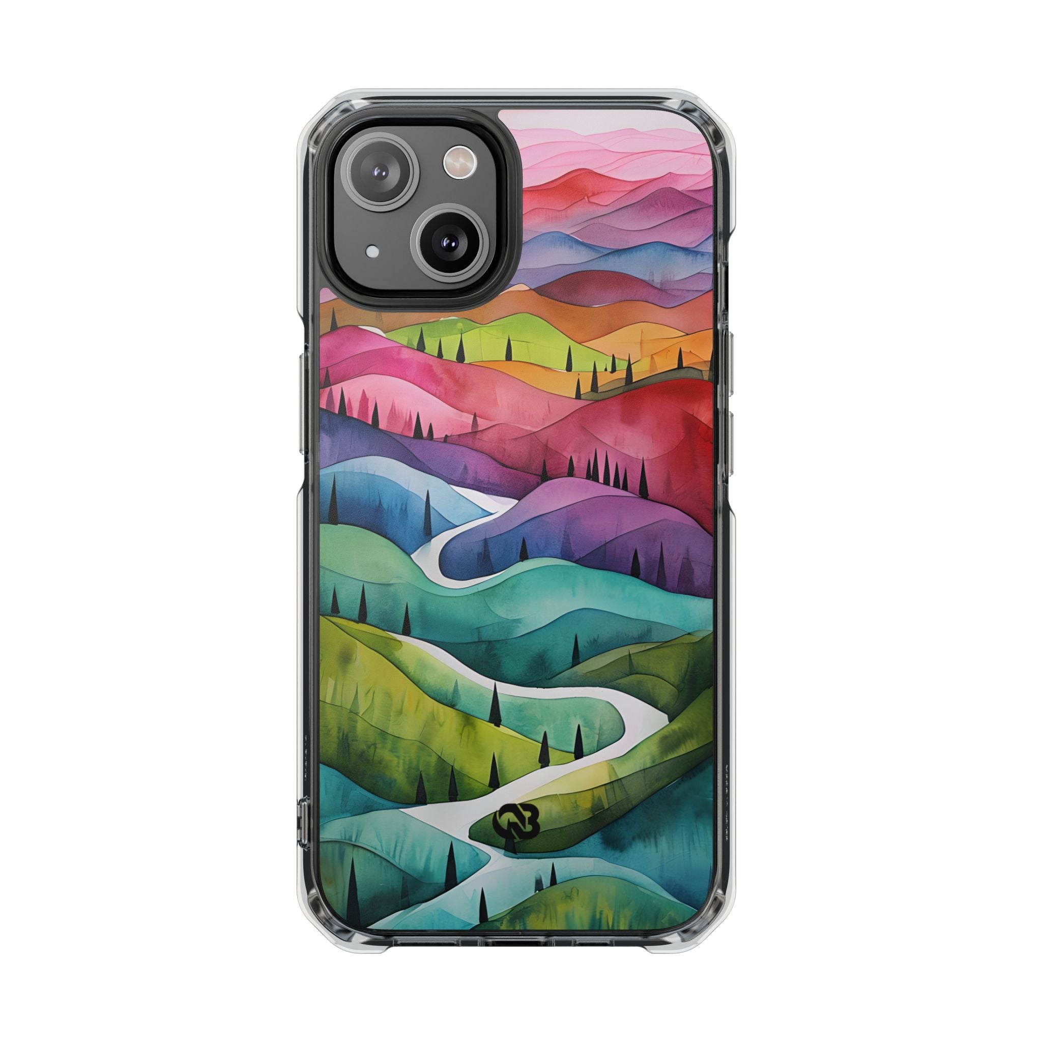 Fluid Rainbow Ridge · Impact Coque de téléphone pour iPhone · Magsafe