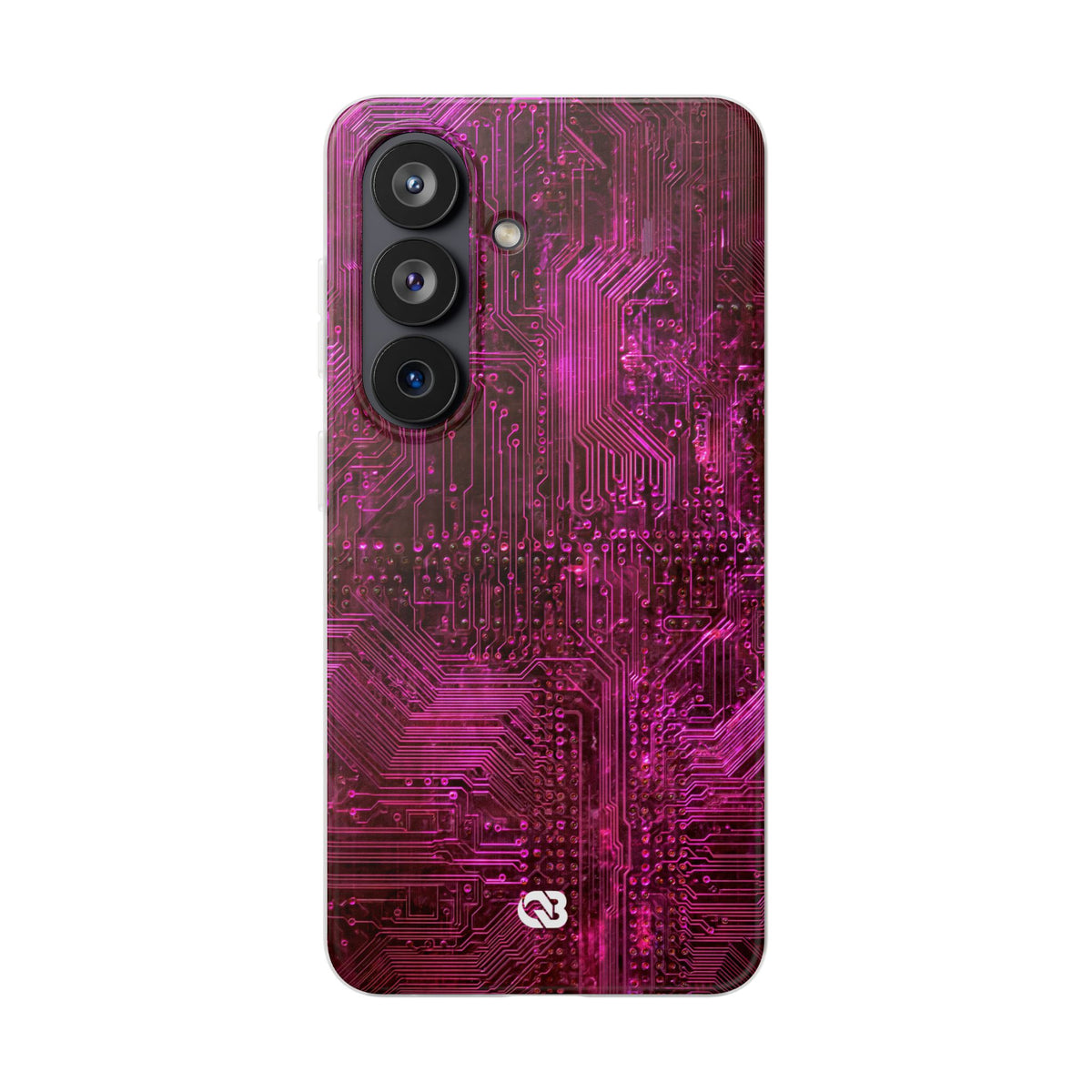 Magenta Circuit Trace · Lite Phone Case for Samsung · Pink