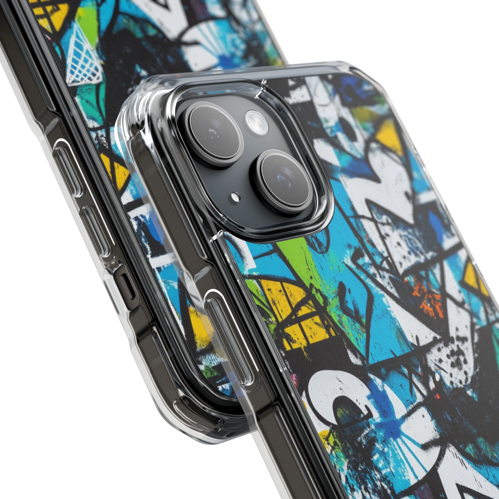 Jagged Spectrum iPhone 15 Case - Impact