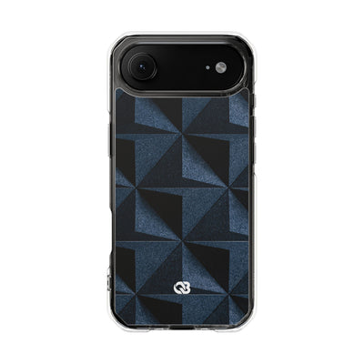 Blue Impact MagSafe Phone Case for iPhone - Indigo Basalt Facets