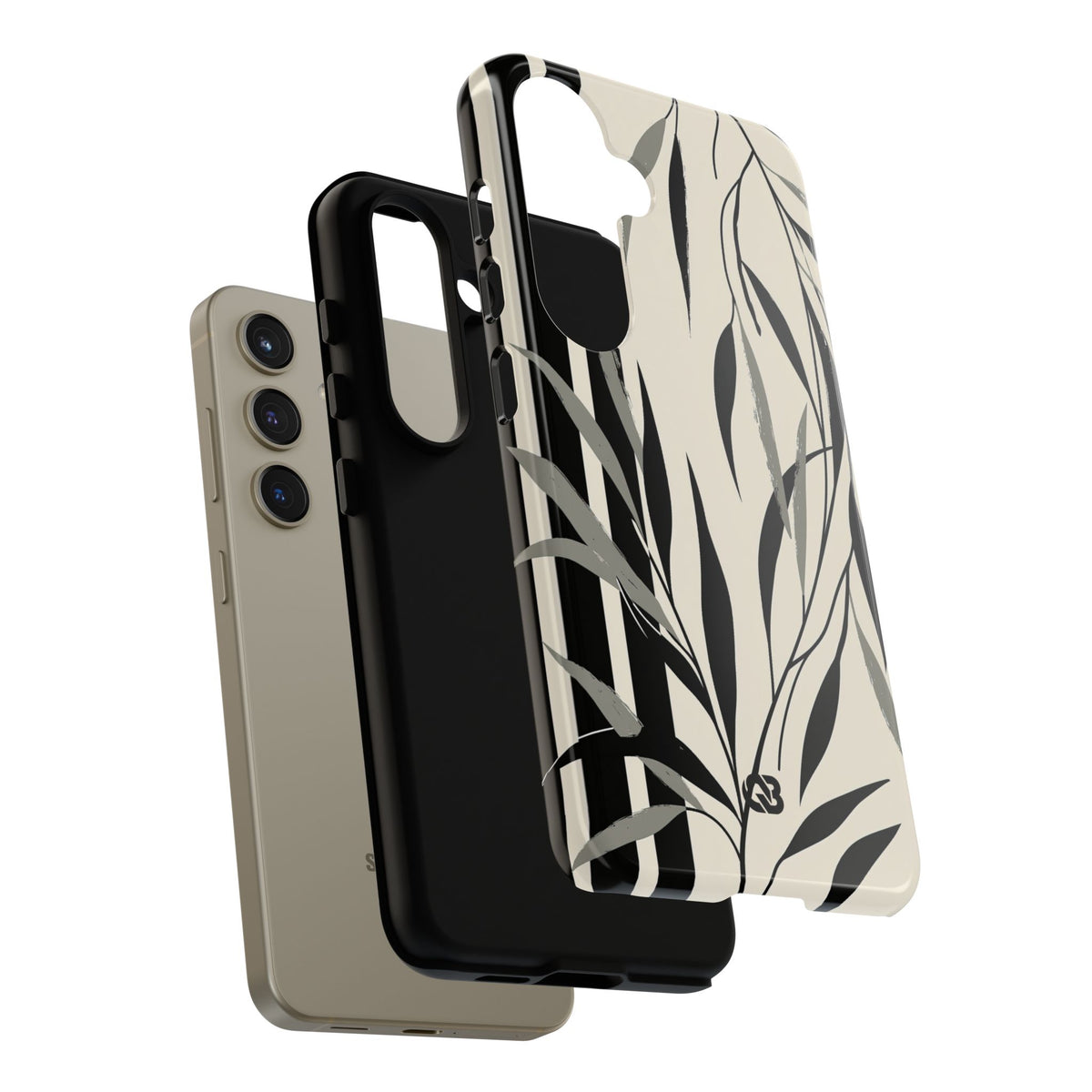 Linear Willow Study · Tough Phone Case for Samsung · Beige