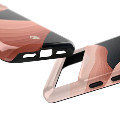 Pink Tough Phone Case for Google Pixel - Dune Shadow Layers