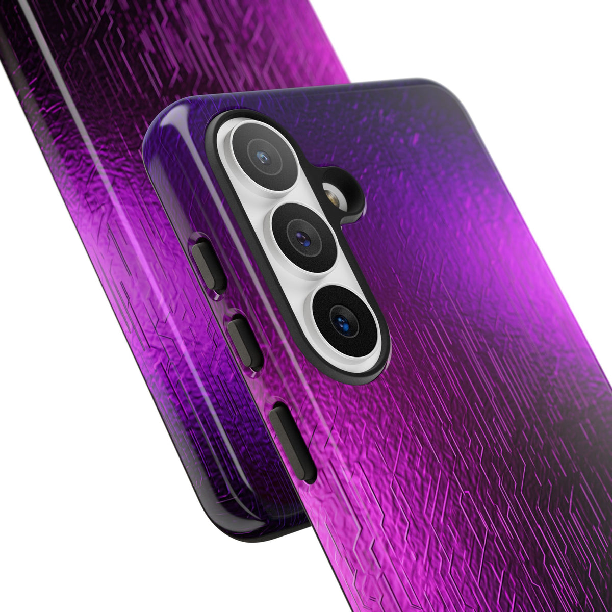 Violet Cyber Circuit · Tough Phone Case for Samsung · Purple