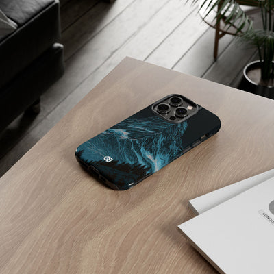 Glacial Alpine Peak · Tough Phone Case for iPhone · Blue