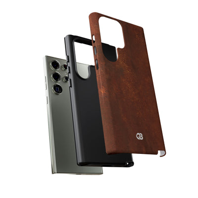 Orange Tough Phone Case for Samsung - Oxidized Iron Crust