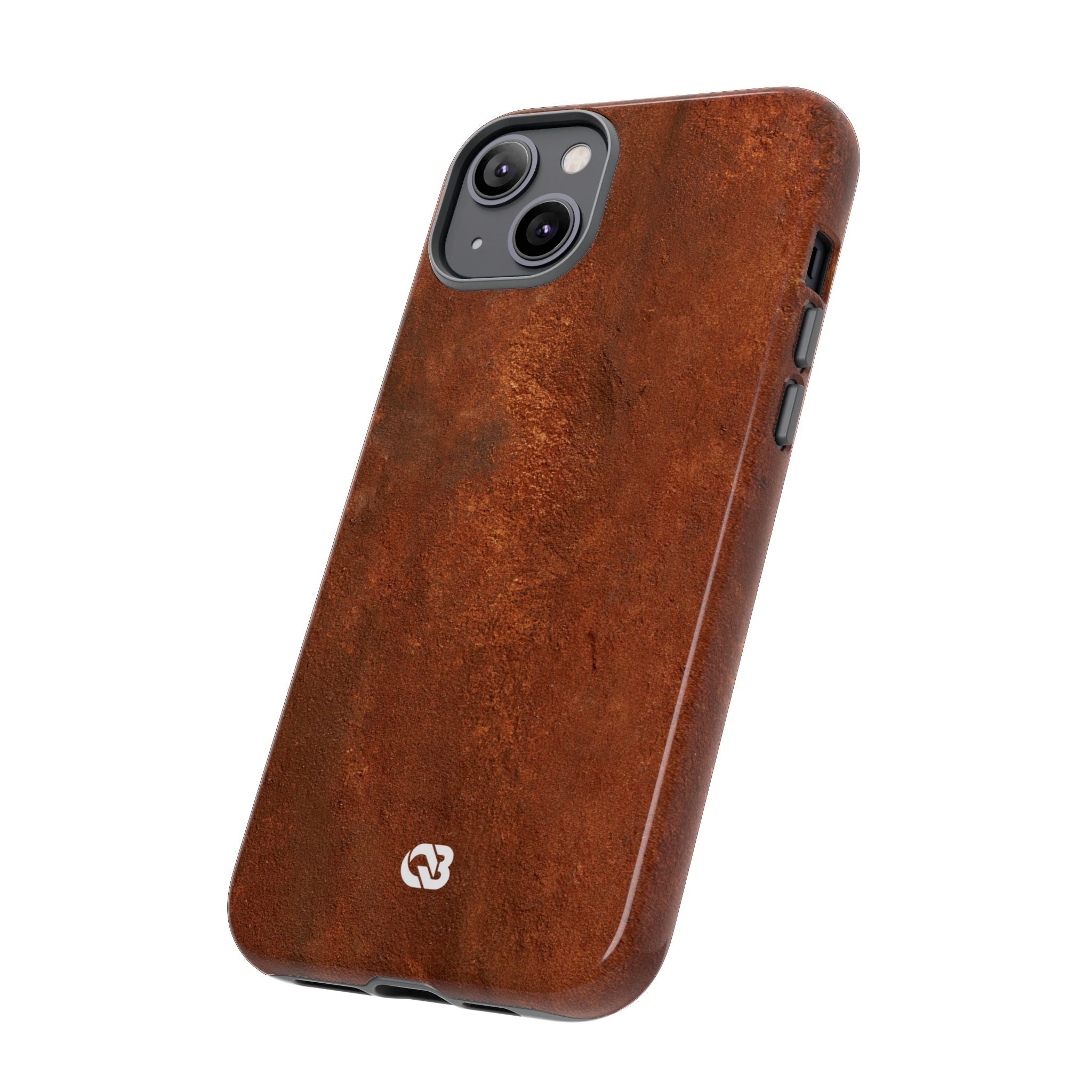 Orange Tough Phone Case for iPhone - Oxidized Iron Crust