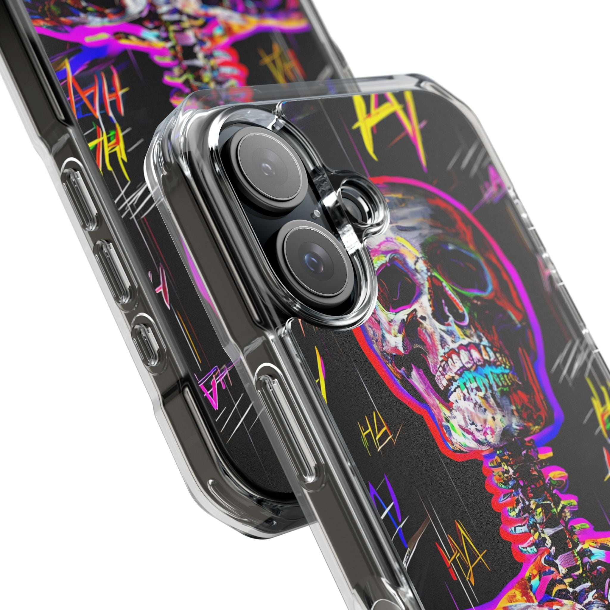 Neon Glitch Skeleton · Impact Custodia per iPhone · Magsafe