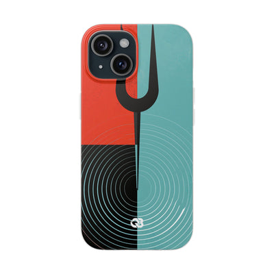Teal Lite Phone Case for iPhone - Sonic Static Split