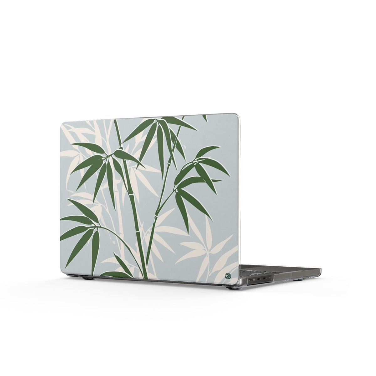 Serene Bamboo · Clear Hard Case for MacBook · Green