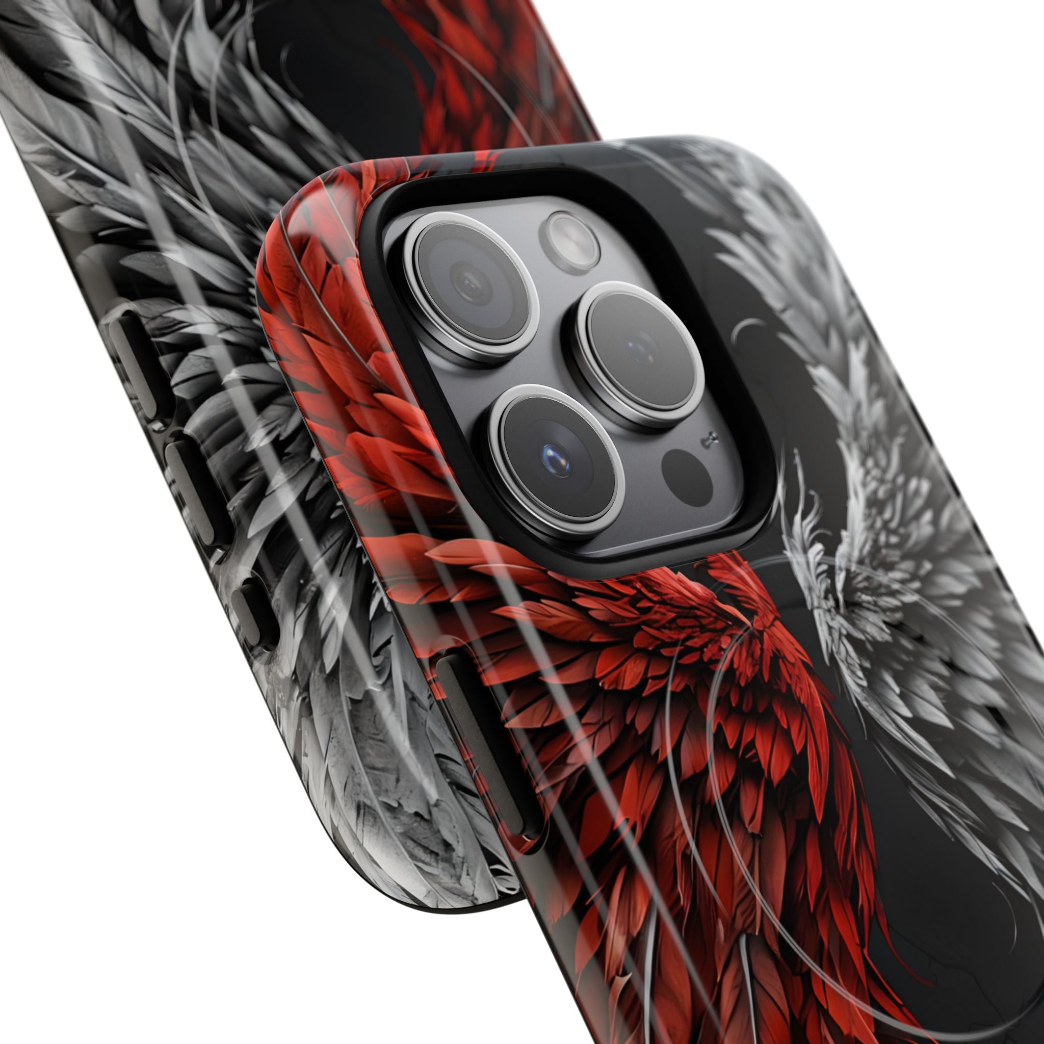 Split Crimson Wing · Tough+ Magsafe