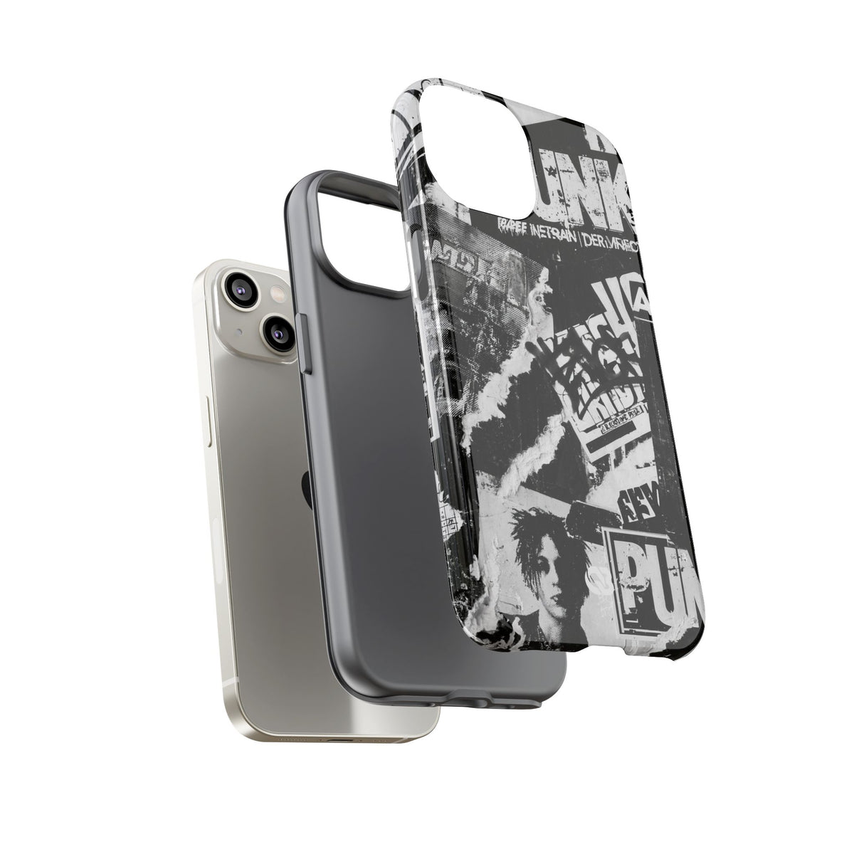 Underground Punk Collage · Tough Phone Case for iPhone · Black