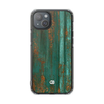 Oxidized Verdigris · Clear Impact Magnetic Phone Case for iPhone ·  Teal