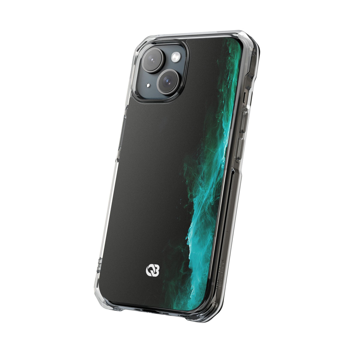 Luminous Plume · Clear Impact Magnetic Phone Case for iPhone · Teal