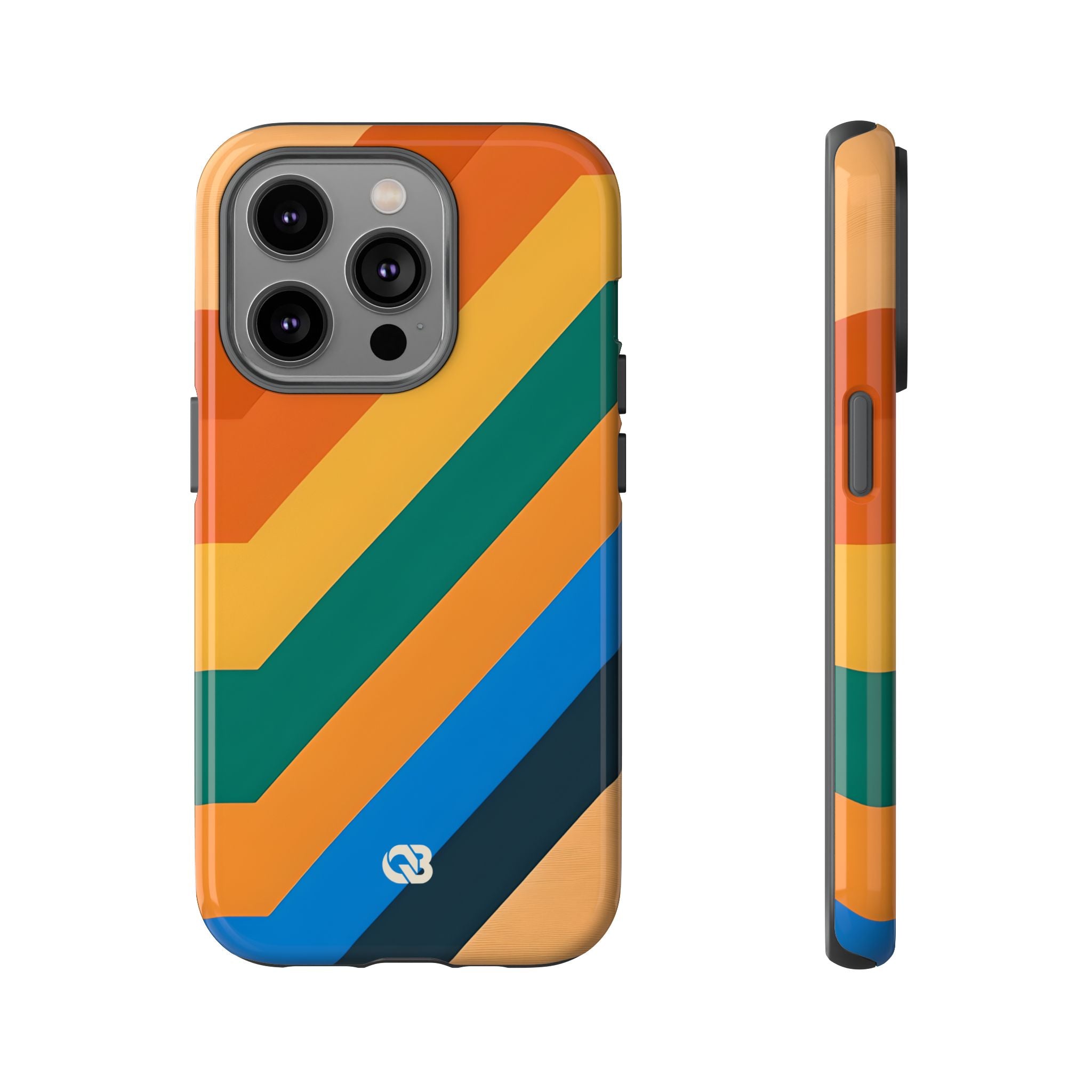 Retro Ridge Lines · Tough Hoesje voor iPhone