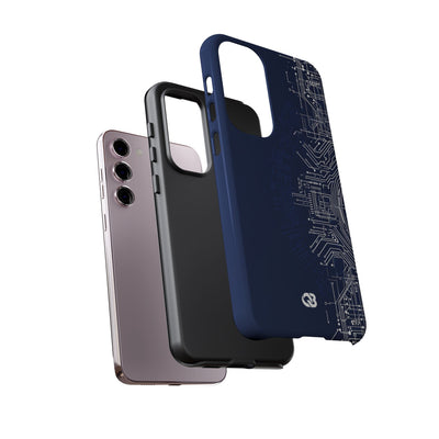 Blue Tough Phone Case for Samsung - Cobalt Circuit Logic