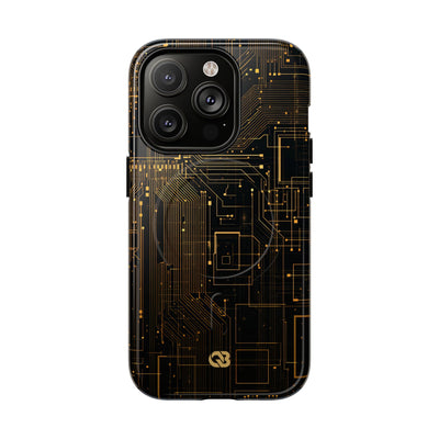 Gold Tough 2.0 Magsafe Phone Case for iPhone - Amber Core Mainframe