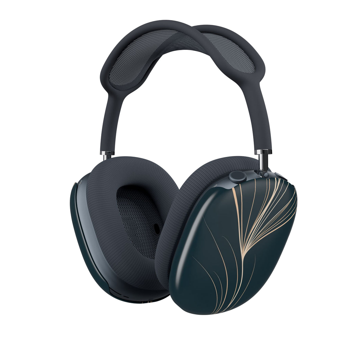 Botanical Contour · Hard Case for AirPods Max · Teal