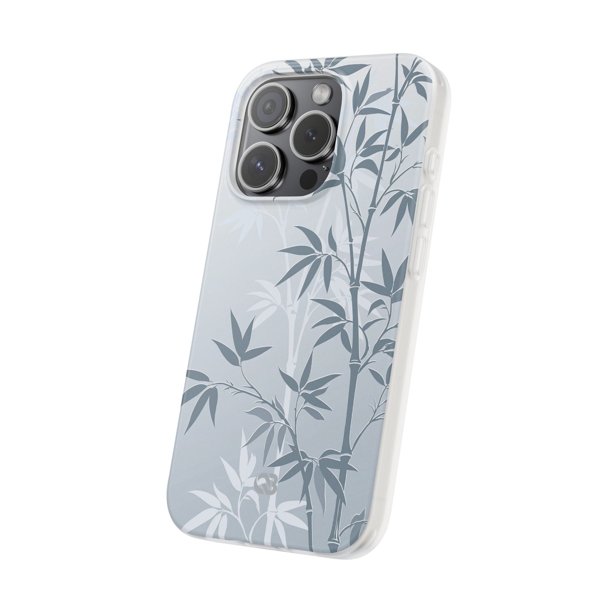 Blue Lite Phone Case for iPhone - Slate Bamboo Shadow