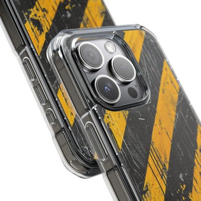 Urban Hazard Decay · Clear Impact Magnetic Phone Case for iPhone · Black