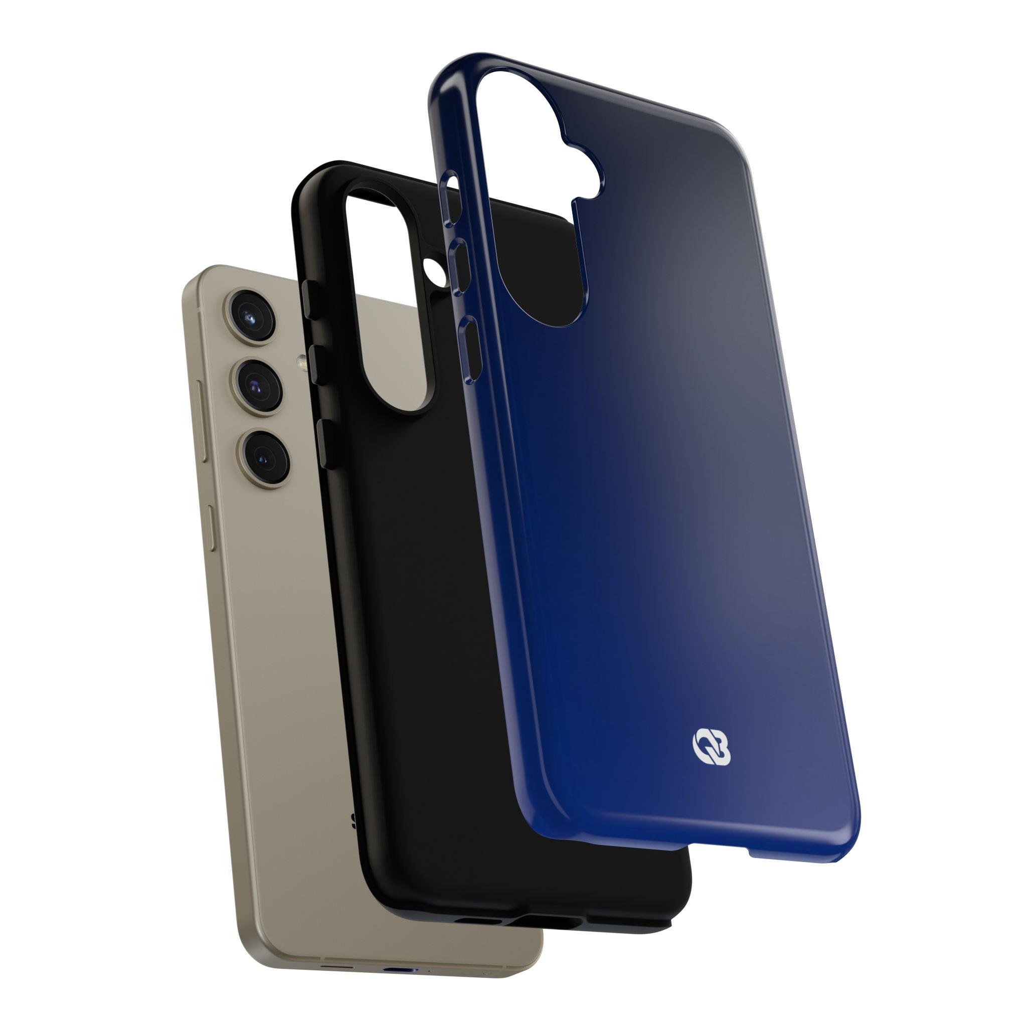 Blue Tough Phone Case for Samsung - Midnight Cobalt Fade