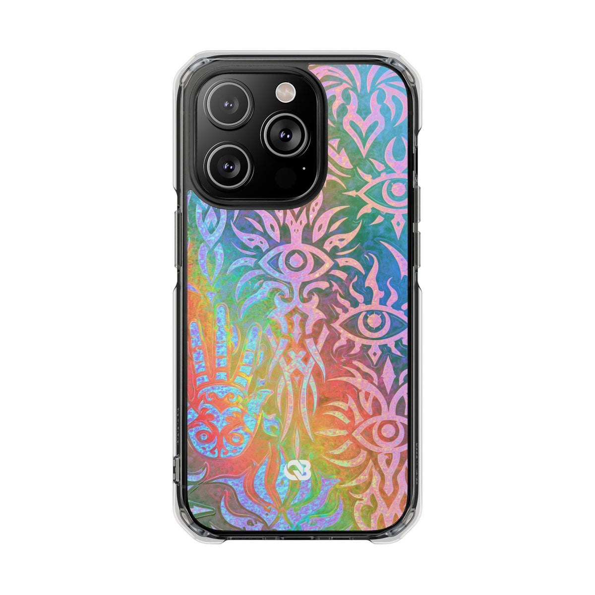 Chromatic Mystic Sigil · Clear Impact Magnetic Phone Case for iPhone · Blue