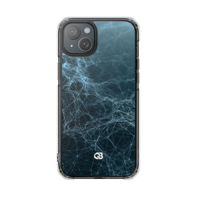 Teal Impact MagSafe Phone Case for iPhone - Arctic Neural Mesh