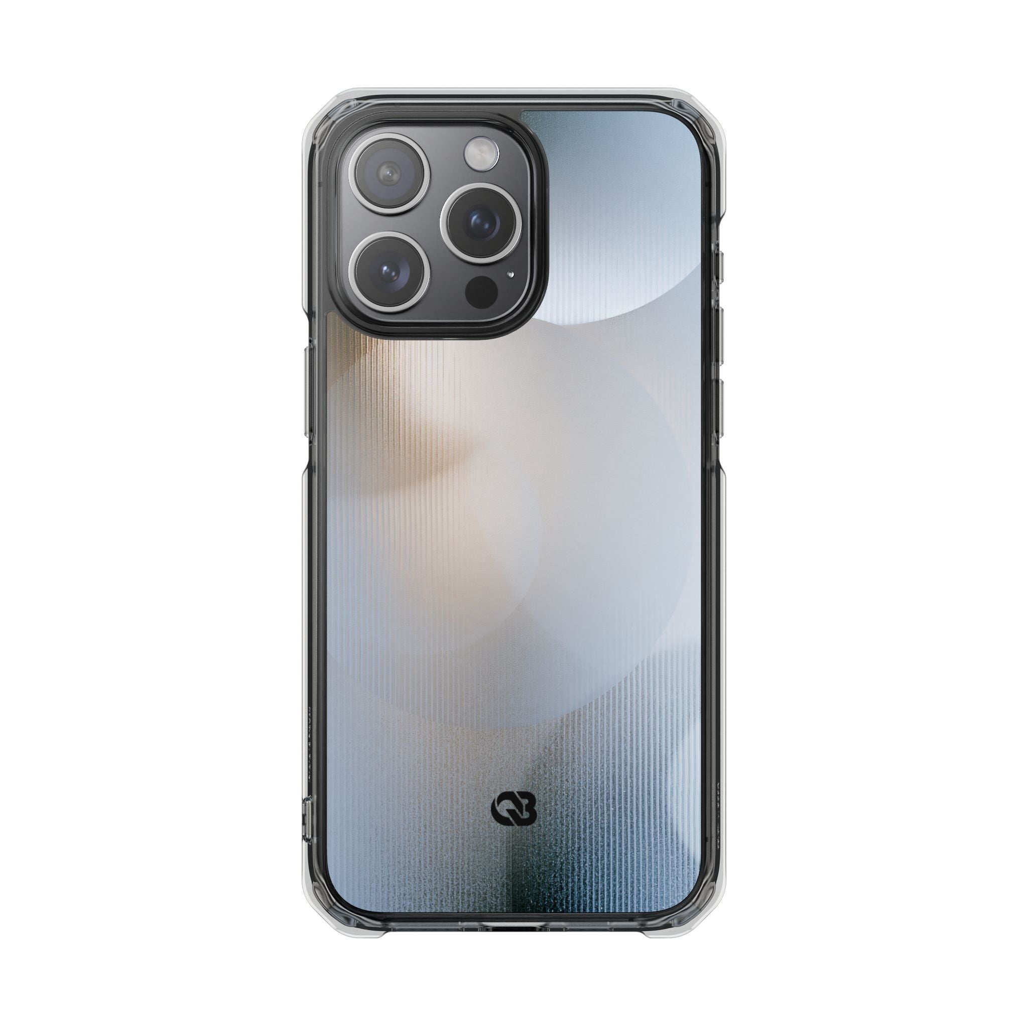 White Impact MagSafe Phone Case for iPhone - Frosted Ribbed Sphere