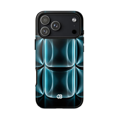 Translucent Cyber Grid · Tough Phone Case for iPhone · Teal