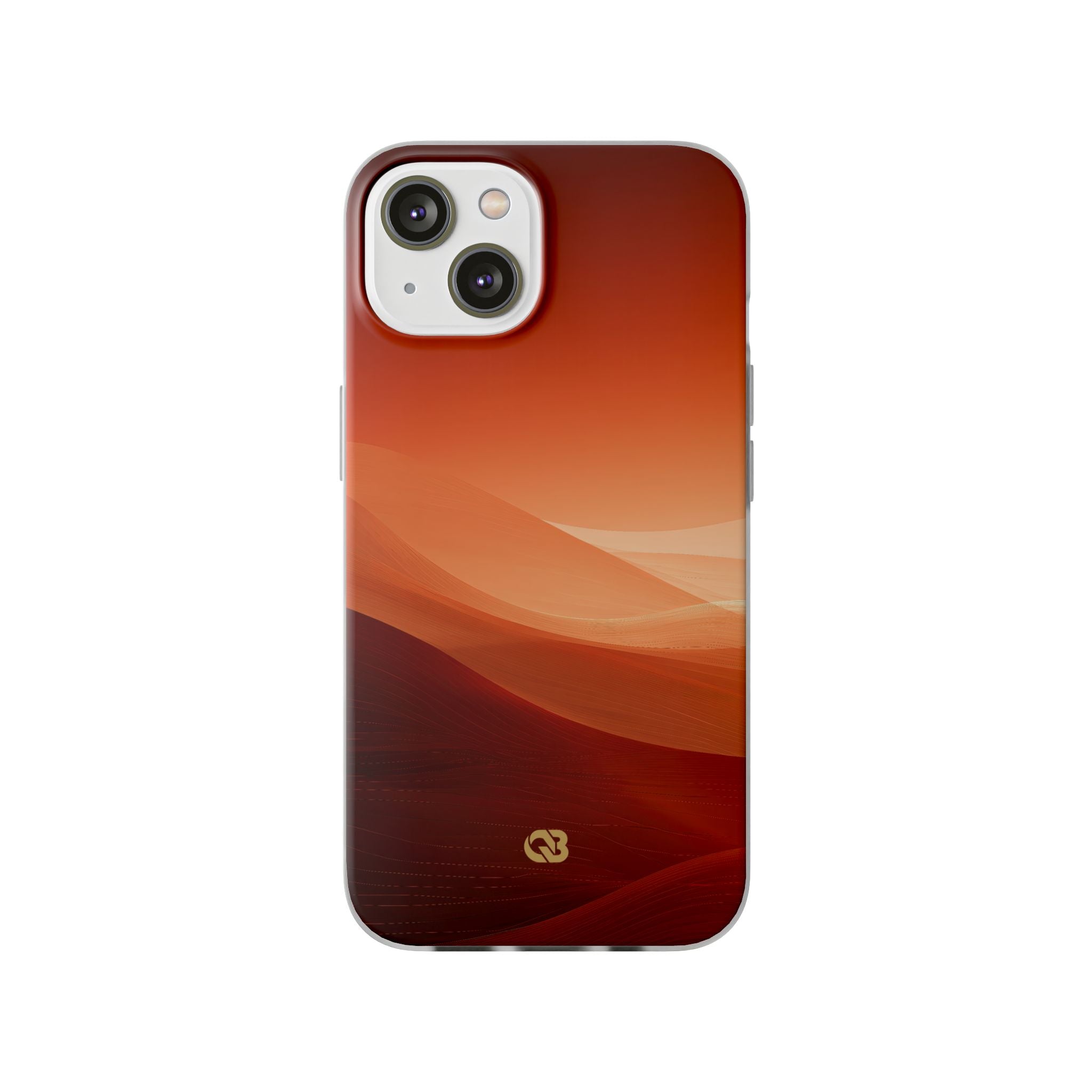 Orange Lite Phone Case for iPhone - Crimson Dune Gradient