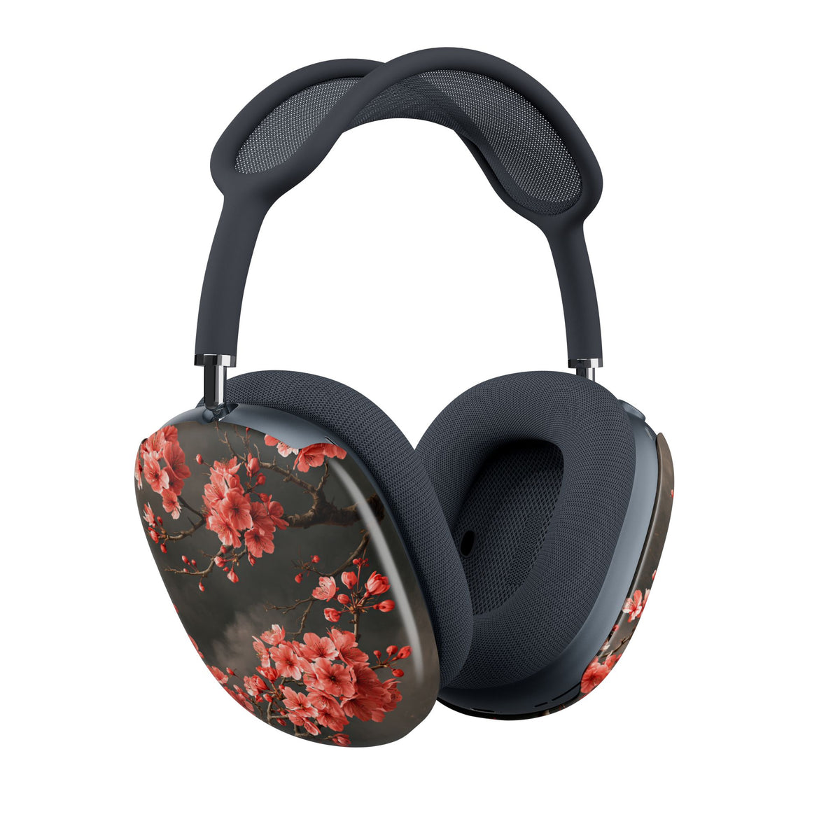 Dark Sakura Nocturne · Hard Case for AirPods Max · Black