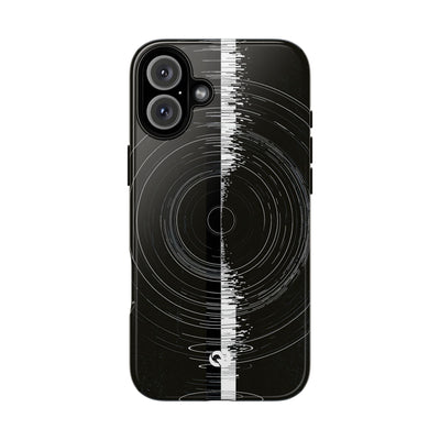 Black Tough Phone Case for iPhone - Obsidian Orbital Signal