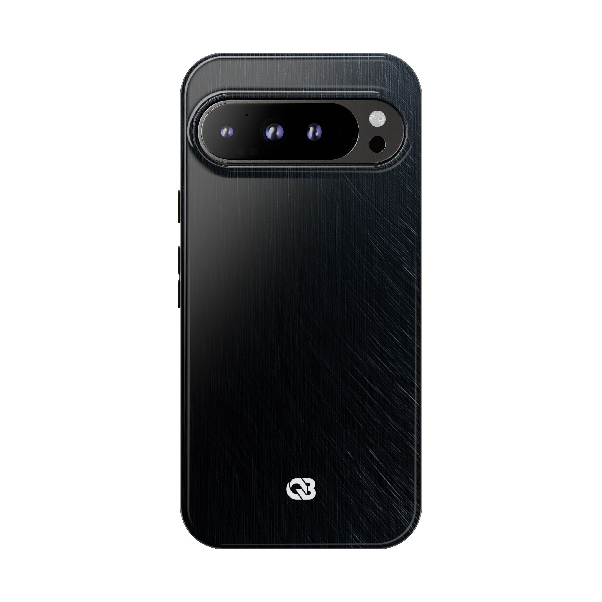 Black Tough Phone Case for Google Pixel - Midnight Brushed Grain