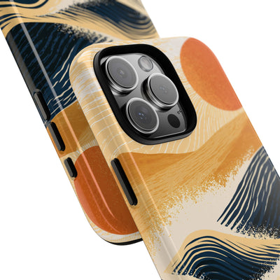 Blue Tough Phone Case for iPhone - Kyoto Cresting Tide