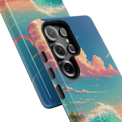 Turkoosi Curl Samsung S25 Ultra - Kova suojakotelo