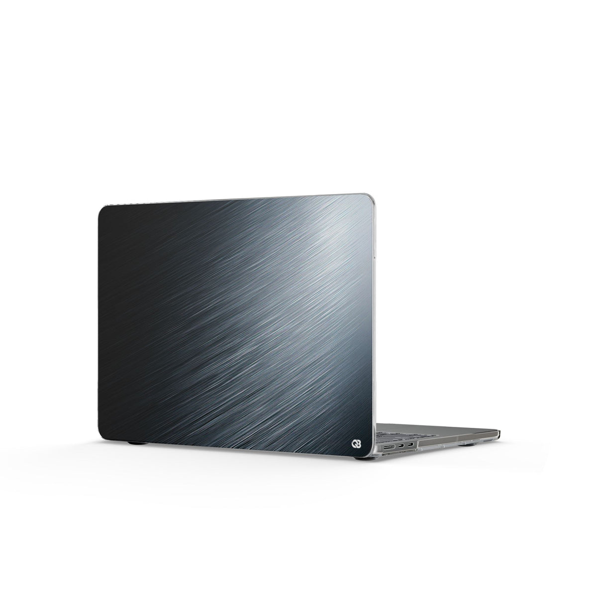 Brushed Obsidian Steel · Clear Hard Case for MacBook · Grey