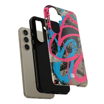 Cyber Splatter Flow · Tough Phone Case for Samsung · Pink