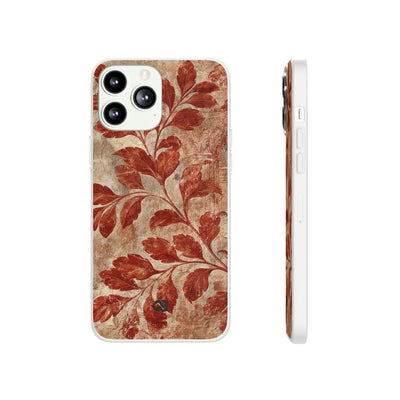 Terracotta Botanical Fresco · Lite Phone Case for iPhone ·  Red