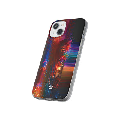 Black Lite Phone Case for iPhone - Cyber Optic Streak