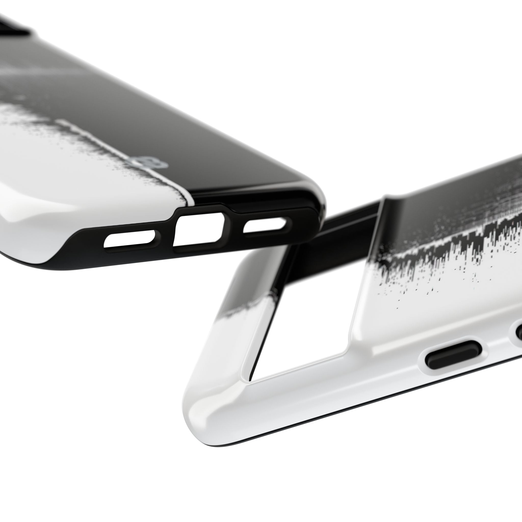 Black Tough Phone Case for Google Pixel - Static Signal Split