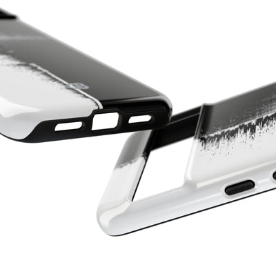 Black Tough Phone Case for Google Pixel - Static Signal Split
