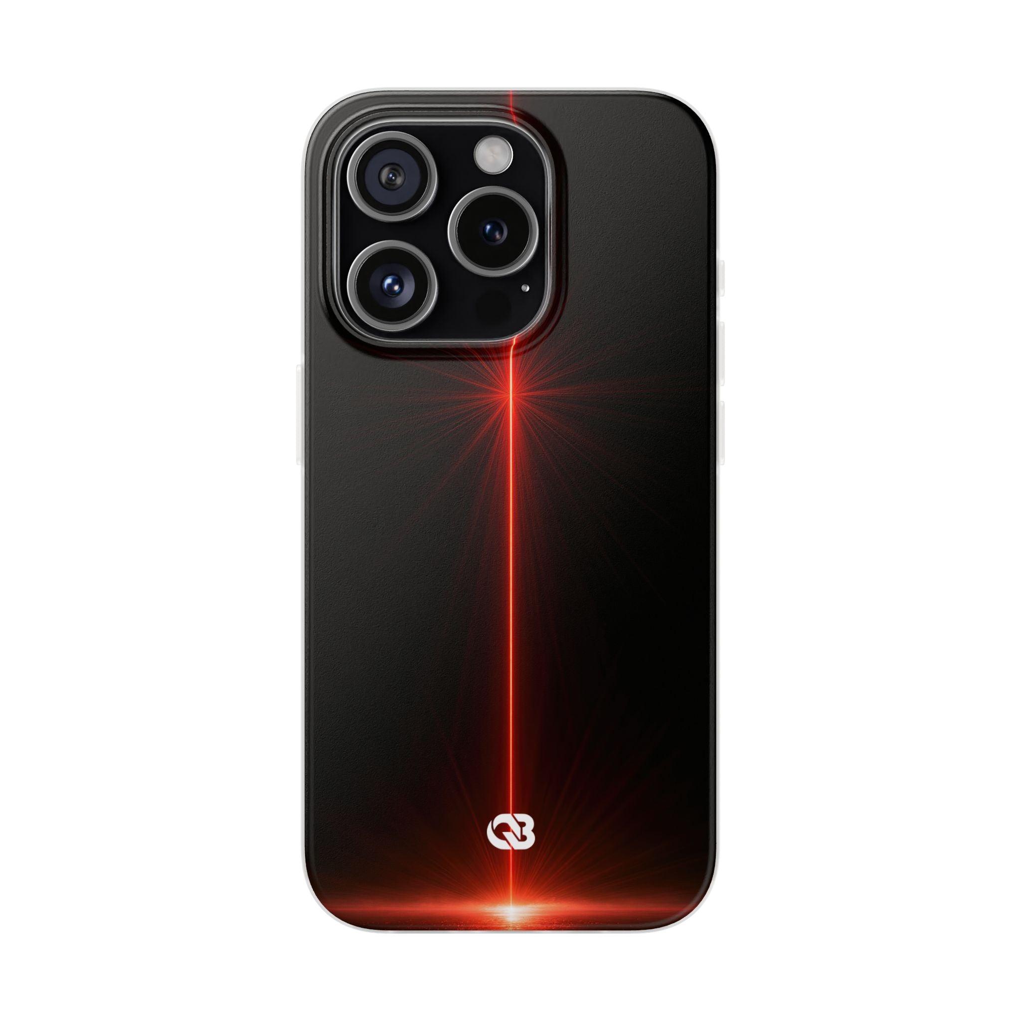 Red Lite Phone Case for iPhone - Crimson Flare Vector
