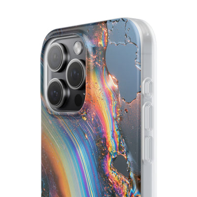 Prismatic Aura Flow · Lite Phone Case for iPhone ·  Blue